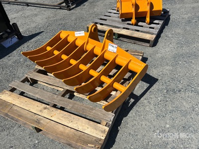 2026 GIYI 44 in Excavator Rake - Fits Cat 305 (Unused)