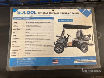 2026 SDLOOL SL-GC22S Golf Cart (Unused)