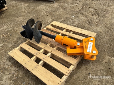 2026 GIYI 16 in Excavator Auger - Fits Cat 303 (Unused)