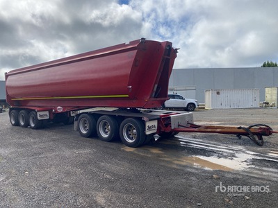 2019 Bruce Rock Engineering 9.1 m 6/Axle Dog Remorque à benne basculante arrière