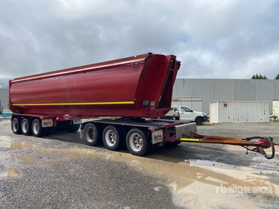 2019 Bruce Rock Engineering 9.1 m 6/Axle Dog Remorque à benne basculante arrière