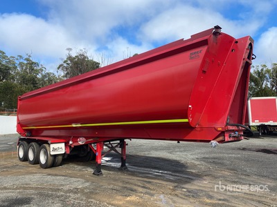 2019 Bruce Rock Engineering 10.2 m Tri/A Remorque à benne basculante arrière