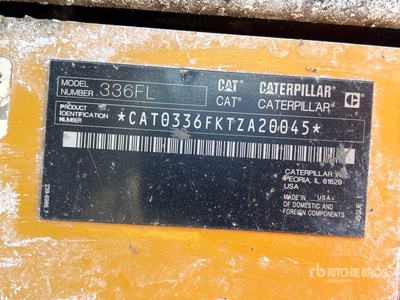 2018 Cat 336F L Long Reach Tracked Excavator