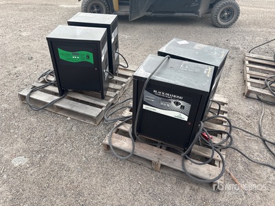 Quantity of (4) Black Diamond Electric Forklift Battery Charger