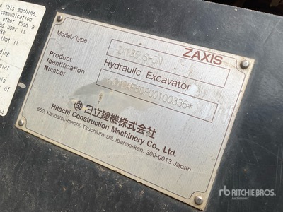 2015 Hitachi ZX135US-5N Kettenbagger