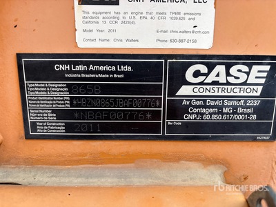 2011 Case 865B Motoniveladora