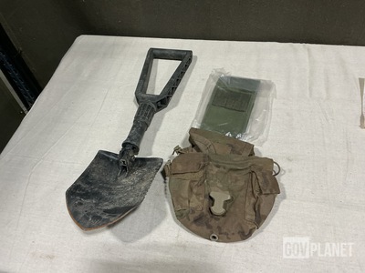 (67) Communications Cases, (19) Entrenching Hand Tools & Assorted Items