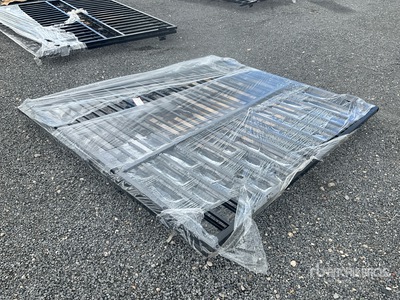 2026 SKLP SK-14BL 14 Ft. Bl-parting weought iron gate (Damaged) Doors (Unused)