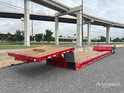 2013 Transmaster T/A Single Drop Removable Gooseneck Lowboy Trailer