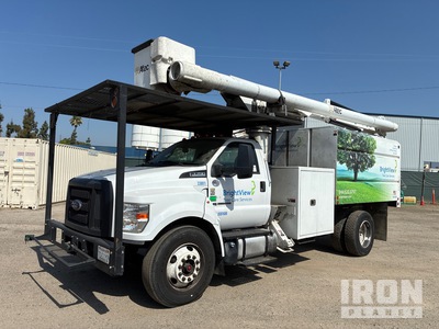 2019 Altec LR7-56 56 ft on 2019 Ford F-750 4x2 Forestry Chipper Body Bucket Truck