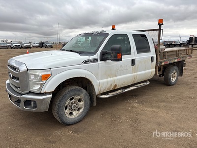 2012 Ford F-350 XLT 4x4 Crew Cab Flatbed Truck