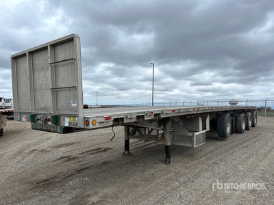 2009 Manac 48 ft Quad/A Spread Axle Przyczepa płaska