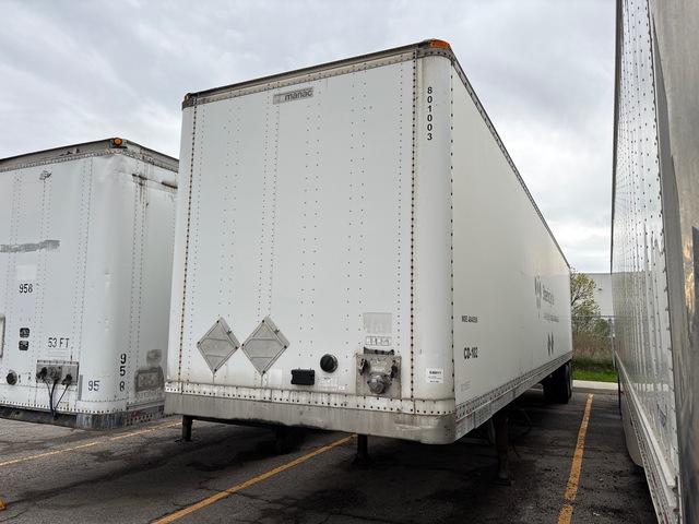 2001 Manac 96248001 48 ft x 102 in T/A Van Trailer