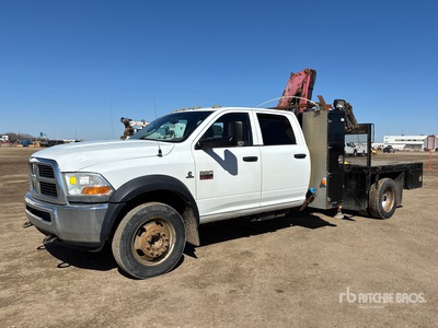 Fassi F65A.0.24 6129 lb Knuckle Boom on 2012 Ram 5500 ST 4x4 Crew Cab Camión Grúa