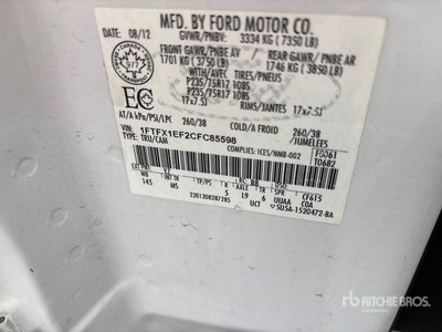 2012 Ford F-150 4x4 Extended Cab Pickup