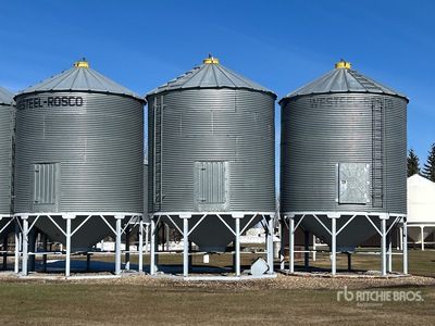 Westeel +/- 2000 bu 5 Ring Hopper Grain Bin