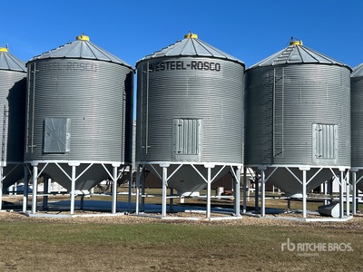 Westeel +/- 2000 bu 5 Ring Hopper Grain Bin