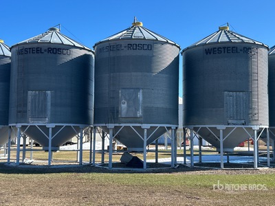 Westeel +/- 2000 bu 5 Ring Hopper Grain Bin