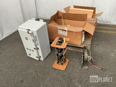 (1) Transformer, (2) Circuit Breakers, (1) Retractor & (1) Conduit Body