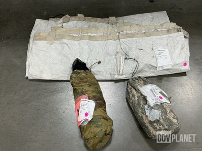 (3) Tent Liners, (4) ICS Improved Combat Shelters & Assorted Items