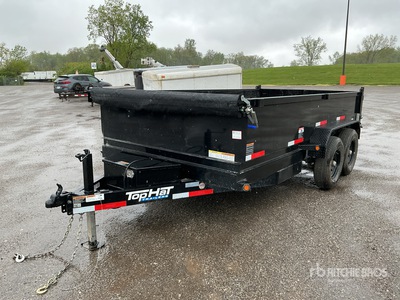 2026 Top Hat 14 ft T/A Dump Utility Trailer