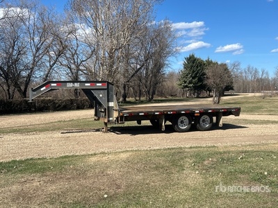 2007 Load Max 16 ft T/A Gooseneck Equipment Trailer