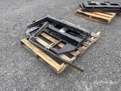 Kit Containers QT-45-FF-42 45 in. Skid Steer Fork Frame V2 W/42 in. Skid Steer Forks