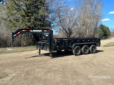 2019 Lamar 16 ft Tri/A Dump Utility Trailer