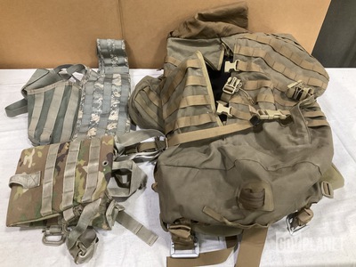 (87) Hydration Carriers, (37) Load Carriers (40) Assault Panels & Assorted Items
