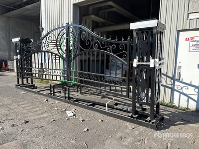 2026 Suihe NFG-20FGP-EU 20 ft x 5 ft Wrought Iron Bi-Parting Puerta de entrada (Unused)