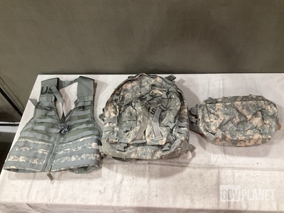 (36) Load Carriers, (41) Waist Packs, (17) Assault Packs & Assorted Items