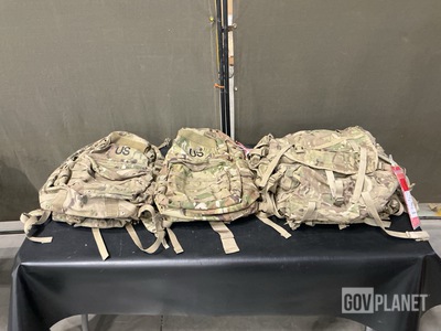 (3) Large Field Pack Sets, (4) Medium Rucksack Sets & (12) Assault Packs