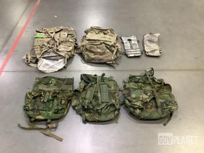 (5) Field Packs, (92) Hydration System Carriers & Assorted Items