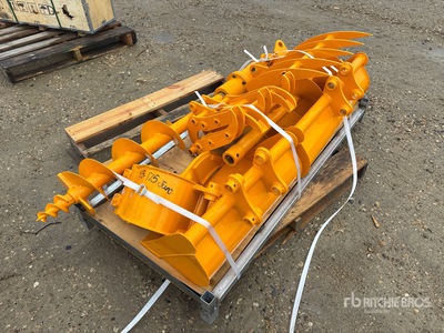 Quantity of (8) 2026 GIYI VCA-8 Mini Excavator Attachments - Fits Cat 301 (Unused)