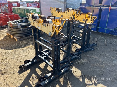 Quantity of (5) Adjustable Height Pipe Stand