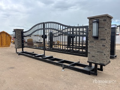 Bulldog Industries 23 ft 6 in x 8 ft Steel Entrance - Driveway Gate (Unused)