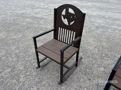 Big Daddy Chairs Decorative Metal Single Rocking Chair Varios, tienda, almacen, consumidor (Unused)