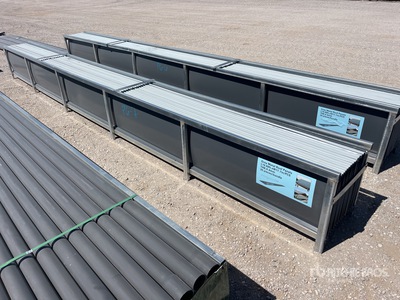 Quantity of (30) 20 Ft x 17.7 In x 0.4mm Grey Metal Roof Panel