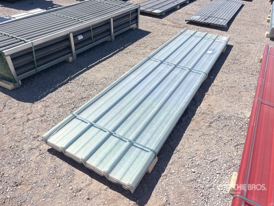 Quantity of (30) 12 ft x 3 ft Corrugated Polycarbonate Clear Roof Panel (Unused)
