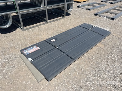 Quantity of (70) 8 ft x 3 ft Grey Metal Roof Panels (Unused)