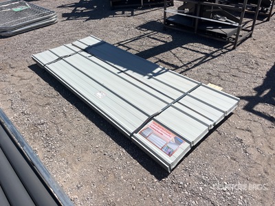 Quantity of (70) 7.87 ft x 3 ft White Metal Roof Panel (Unused)
