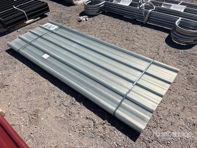 Quantity of (30) 7.87 ft x 3 ft Corrugated Polycarbonate Clear Roof Panel (Unused)