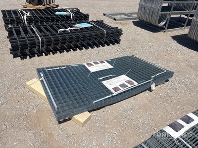 Quantity of (40) 3 ft x 6 ft 12 Gauge Galvanized Mesh Steel Welded in 2 in x 2 in Mesh Pattern (Unused)