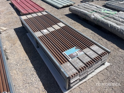 Quantity of (100) 94 in x 0.67 in x 6 In 3D WPC Wood Wall Panels (Unused)