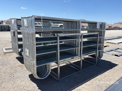 Quantity of (20) 10 ft x 5 ft Galvanized Round Tube Livestock Panel (Unused)