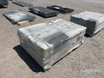 Quantity of (300) 52.8 in x 16.5 in Stone Coated Metal Water Proof & Fire Proof Roofing (Unused)