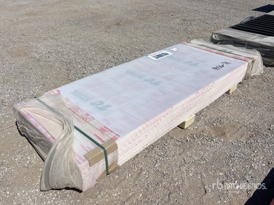 Quantity of (40) 35 in x 7.87 ft x 6 mm Clear Multi Wall Polycarbonate Pane (Unused)