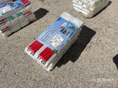 Quantity of (10) 3.9 in x 13 ft 11000 lb Heavy Duty industrial Polyester Lifting Straps (Unused)