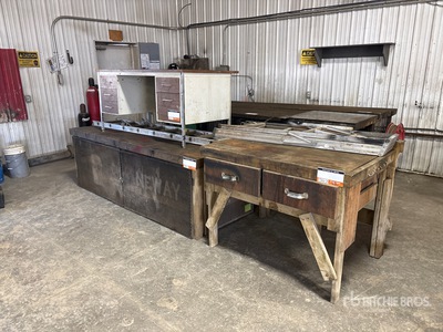Quantity of (2) Wooden Shop Table's