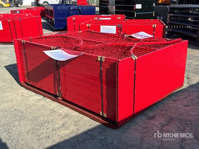 Quantity of (30) Canex 8 ft x 6 ft Powder Coated サイト フェンス (Unused)